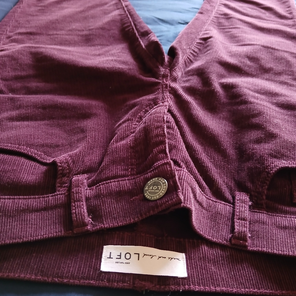 Women's loft corduroy pants size 00 new without tags